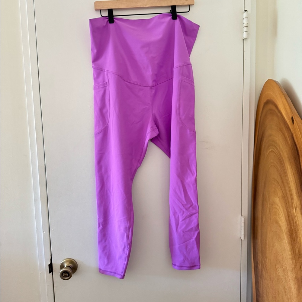 Old Navy Maternity Neon Purple Leggings NWOT